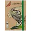 Скетчбук 145*203 80л "Дикий мир" крафт бумага., тв.подложка, резинка — 2939984 — 1