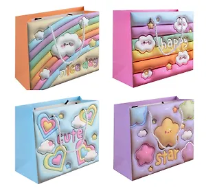 Пакет А5 18*23*10 "Cute clouds" дет., бум.мат.ламинат, горизонт., ассорти