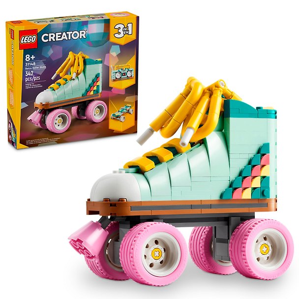 31148 Конструктор детский LEGO Creator 3-in-1 Ретро-роликовые коньки, 342 деталей, возраст 8+ 3181301 — 1