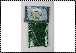 Блестки декоративные Декола (0,3мм) (цв. зеленый) (W041-220-0,3) (упаковка)