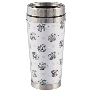 Термостакан Ежики и сердца (пластик) (400мл)