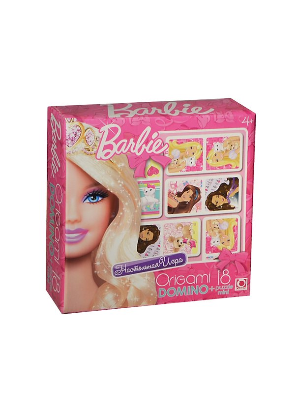НИ Barbie Домино (00262) (+18 puzzle mini) (4+) (коробка) 2405873 — 1