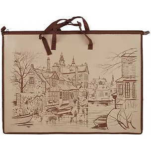 Папка для чертежей и рисунков «Европа», коричневая, А2+ 246304