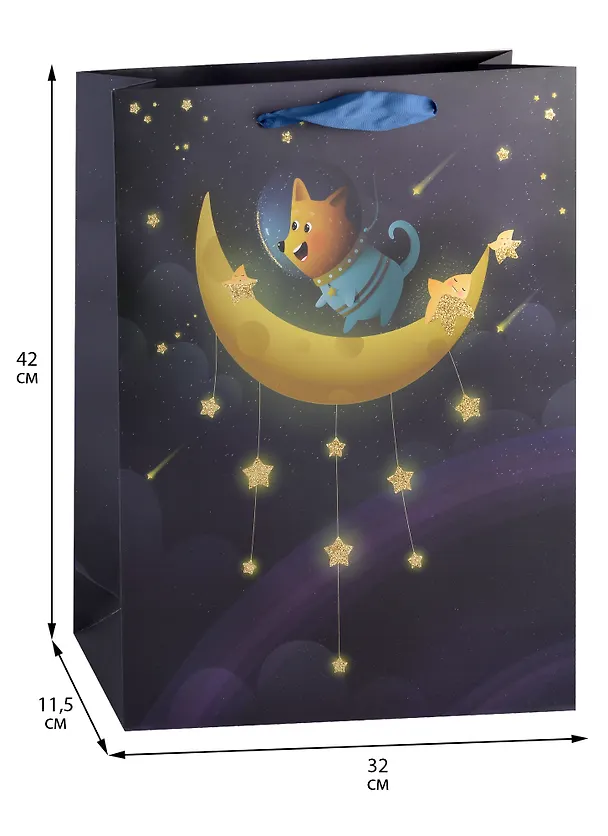 Пакет А3 42*32*11,5 "Cosmos cats" дет., бум.мат.ламинат  2950378 — 2