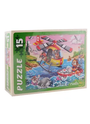 Пазл Щенки-спасатели №2 Рыжий кот Макси-пазлы 15 элементов ПУ15-7184 2794787