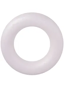 Заготовка венок из пенопласта в ОРР пакете с подвесом, 20 см. 1/2