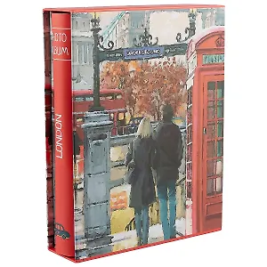 Фотоальбом на 200 фото London Акварель (10х15) (коробка) (12-23848-F002)