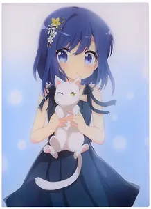 Папка 40ф А4 "Девочка с котиком