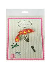 Ромашка в  букетах красные (11066501) (букетик/10шт) (упаковка)