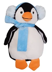 Мягкая игрушка Пингвин в синем шарфике и наушниках (30 см) (MA3491/25B)