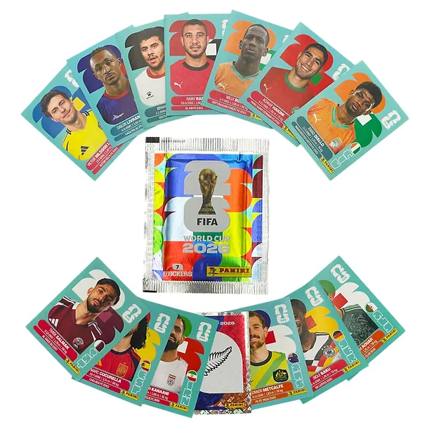 БЛИСТЕР "FIFA WORLD CUP 2026™/ Чемпионат мира (3)" (набор из 3 пакетиков наклеек), ст.30 3171142 — 6