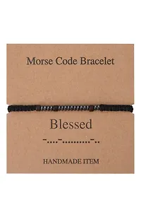 Браслет Морзе Blessed (12-202509-BR-ZJ4319)