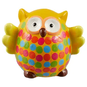 Копилка Сова в горошину 18х15см (156-339)