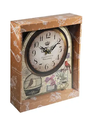 Часы настольные МДФ Клетка (20х24х4,5) (35849) 2434185