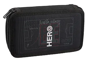 Пенал 2 отделения "Будь героем " 19*11, молния, ткань