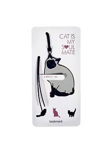 Закладка для книг из сверхтонкой стали Siamese Cat (RBM-229) (Мир Бижу)