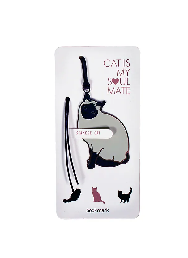 Закладка для книг из сверхтонкой стали Siamese Cat (RBM-229) (Мир Бижу) 2388398 — 1
