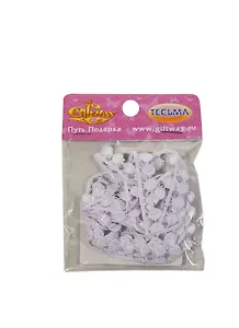 Декор тесьма-гипюр Ожерелье (00009476) (1м10см) (белый) (упаковка)