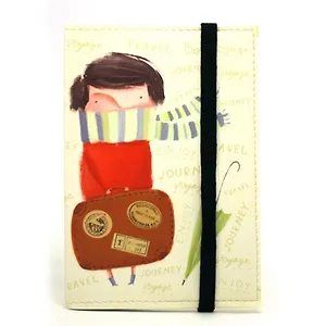 БукКеа Обложка для паспорта к/з с принтом 9,5*13см Ps 7.8