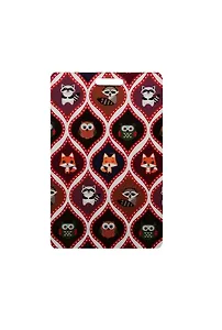 Чехол для карточек Узоры сова лиса енот