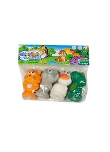 Игровой набор для купания «Резиновые животные», 4 штуки