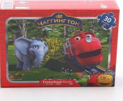 Пазл 30 В-PU03214 Уилсон и слоненок Чаггингтон (32х23см) (миди) (коробка) 2349157 — 1