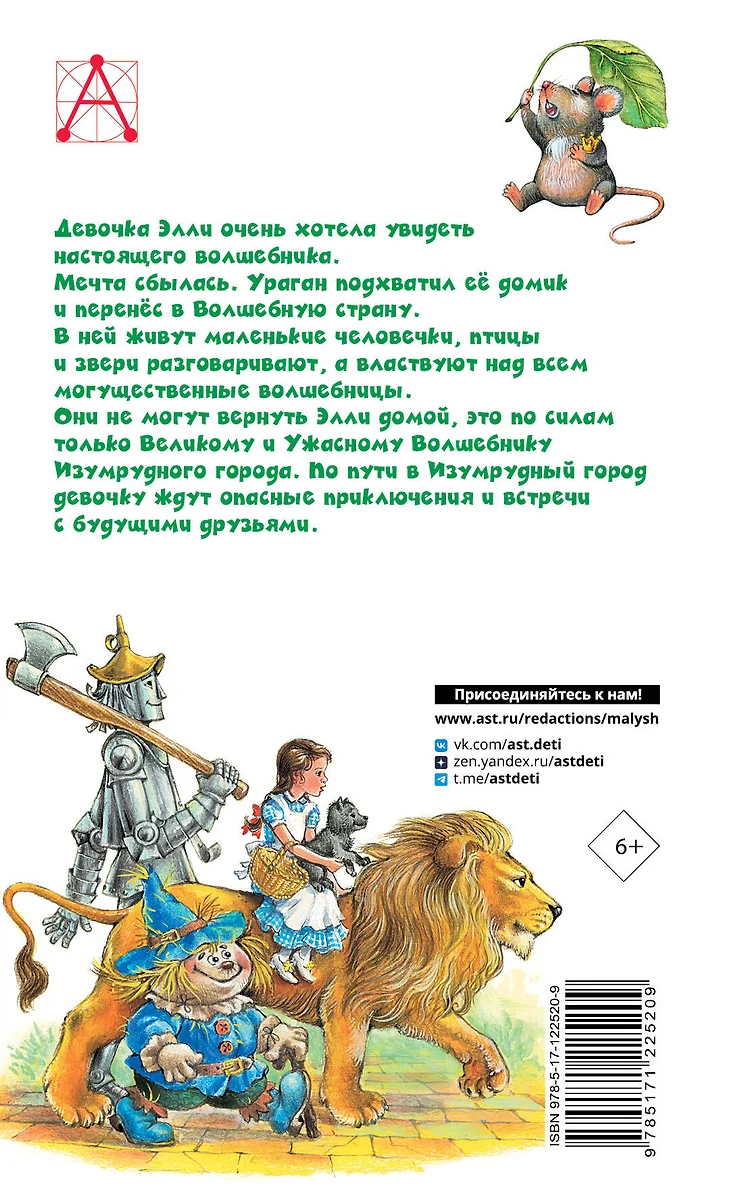 Волшебник Изумрудного города (Александр Волков) - купить книгу с доставкой  в интернет-магазине «Читай-город». ISBN: 978-5-17-122520-9