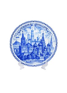 Тарелка Москва ХВБ (фарфор) (D15) (43661) (15-7-19)