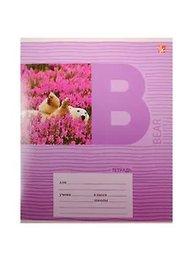 Тетрадь в линейку Unnika, "Чудесные животные", 24 листа, в ассортименте