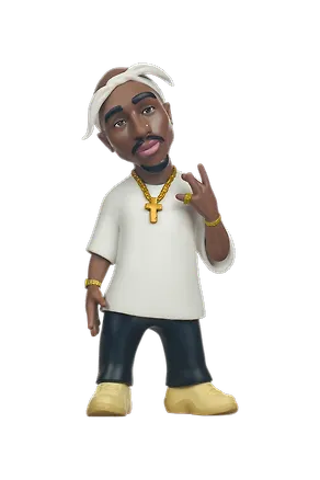 Коллекционная фигурка Тупак Шакур 2Pac (12см) (Minix) (20362) 3133860