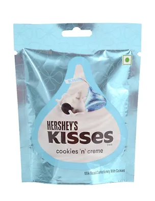 Конфеты Hersheys Kisses CookiesnCream (белый шоколад с печеньем), 33,6г 3141011