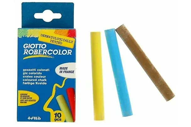 Мелки цветные 10цв "Giotto Robercolor" карт.блист., Fila 218767 — 1
