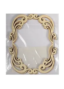 Лазерные вырубки из дерева Рамочка (SCB4400110) (10х7,7см) (2шт.) (ScrapBerry's) (упаковка)