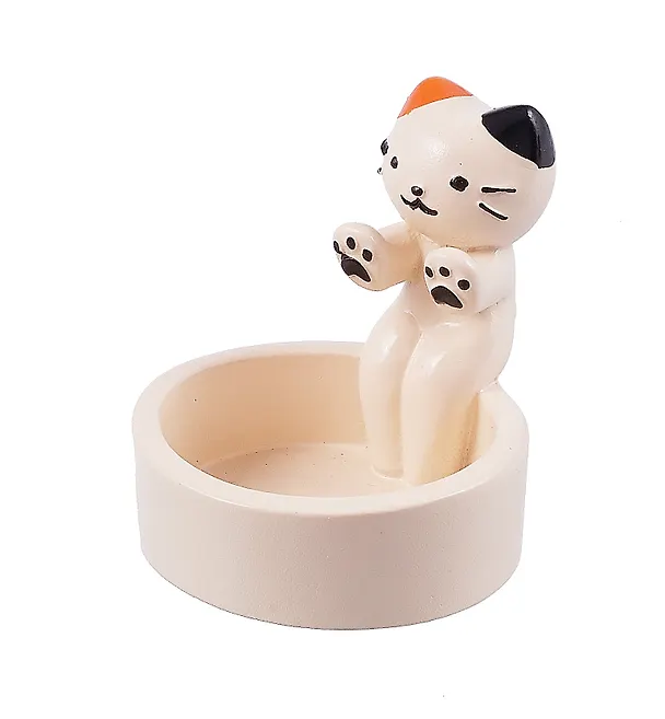 Подсвечник для чайных свечей Котик (полистоун) (8см) (ПВХ бокс) (Candle102) 3064626 — 3