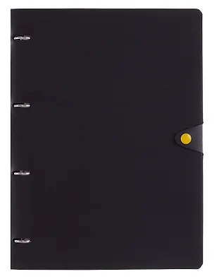 Тетрадь на кольцах «Favorite Black. No 1» 80 листов в клетку, А4, сменный блок - Listoff 3091862