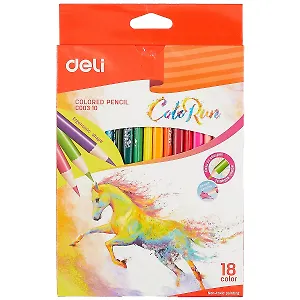 Карандаши цветные Deli, Color Run, 18 цветов