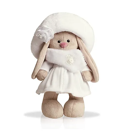 Мягкая игрушка Зайка Ми в белом пальто (25 см) (StS-007) 2369081 — 1