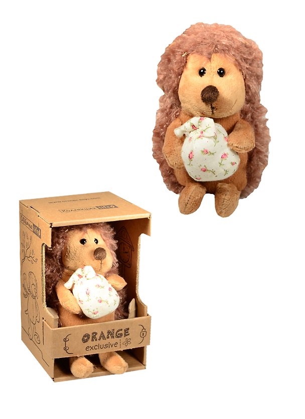 Игрушка мягкая, Orange, Ёжик Колюнчик с узелочком, 15см 2513168 — 1