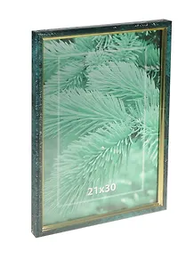 Фоторамка пластик 21*30 малахит мрамор, Мир рамок