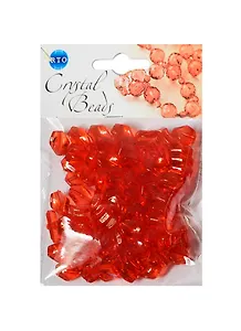 Набор бусин Кристальная игра цвет красный (CRP081) (упаковка)