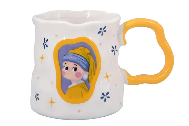 Кружка «Девушка с жемчужной сережкой», керамика, 380 мл 3135636 — 2