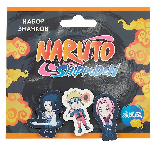 Набор значков Naruto Чибики Шиппуден Сакура (дерево) (3 штуки) 3076998 — 1