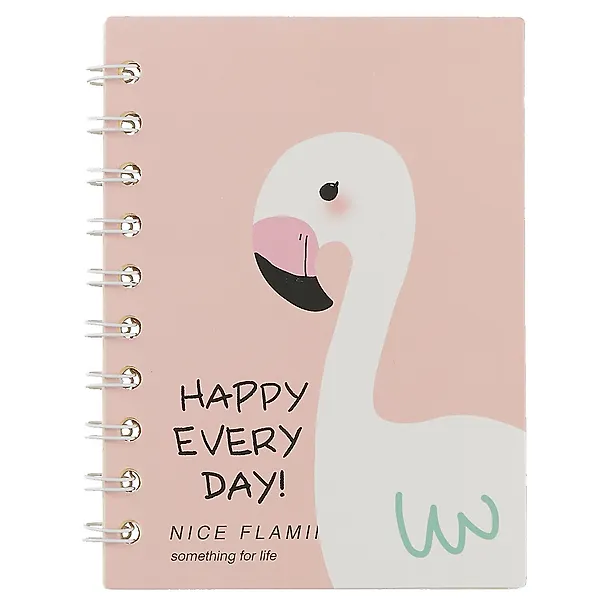 Записная книжка «Nice flamingo» А6, 50 листов в линейку, спираль 245215 — 1