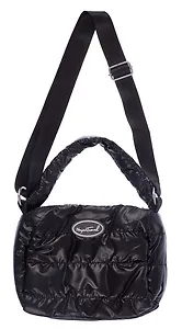 Сумочка стеганая Travel черная (ПВХ) (22х18) (12-11729-B011)