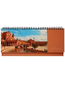 Планинг недатированный 56 листов "Вокруг света. Севильская площадь (Испания)" настольный