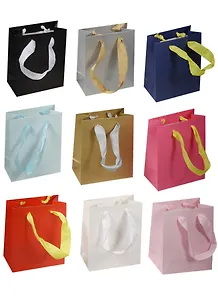 Пакет подарочный бумажный А4 26*32*12.5 "Тиснение глянец", нейтр., мат. ламинат, Kairui