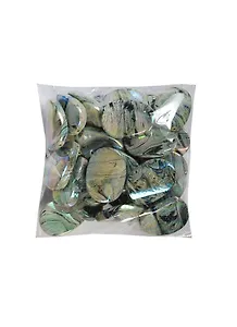 Бусы пластик с гологр. эффект. Овал (малахит) (00000006214) (21х29) (100г) (упаковка)