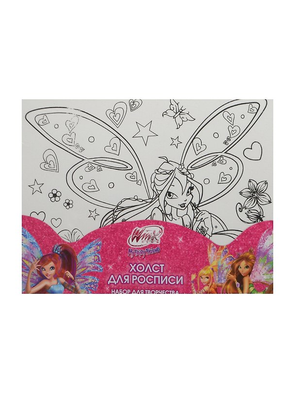Холст д/росписи MultArt Winx Блум (182951) (20х15см) (краски+кисточка) (набор д/творч.) (3+) (русс. уп.) (в кор. 36шт) 2476753 — 1