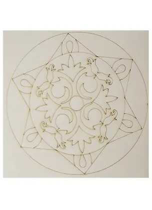 Трафарет Мандала № 17 (3+) (697) (Песочный мир) 2553213