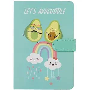Блокнот с магнитной застежкой Авокадо (256стр) (13х19)
